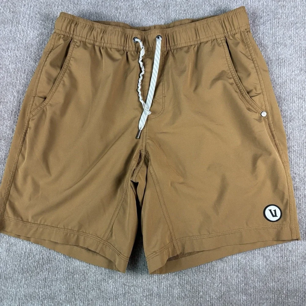 Vuori Mens Brown M Swim Trunks Shorts 5